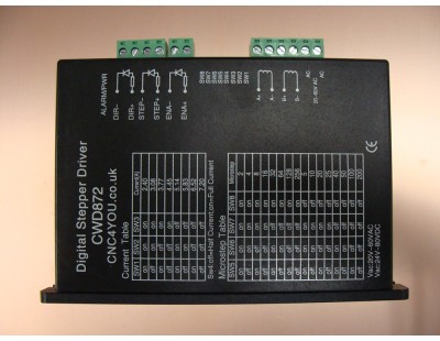 Digital DSP Stepper Driver 7.2A, 80VDC or 60VAC CWD872 Digital DSP Stepper Driver 7.2A, 80VDC or 60VAC CWD872